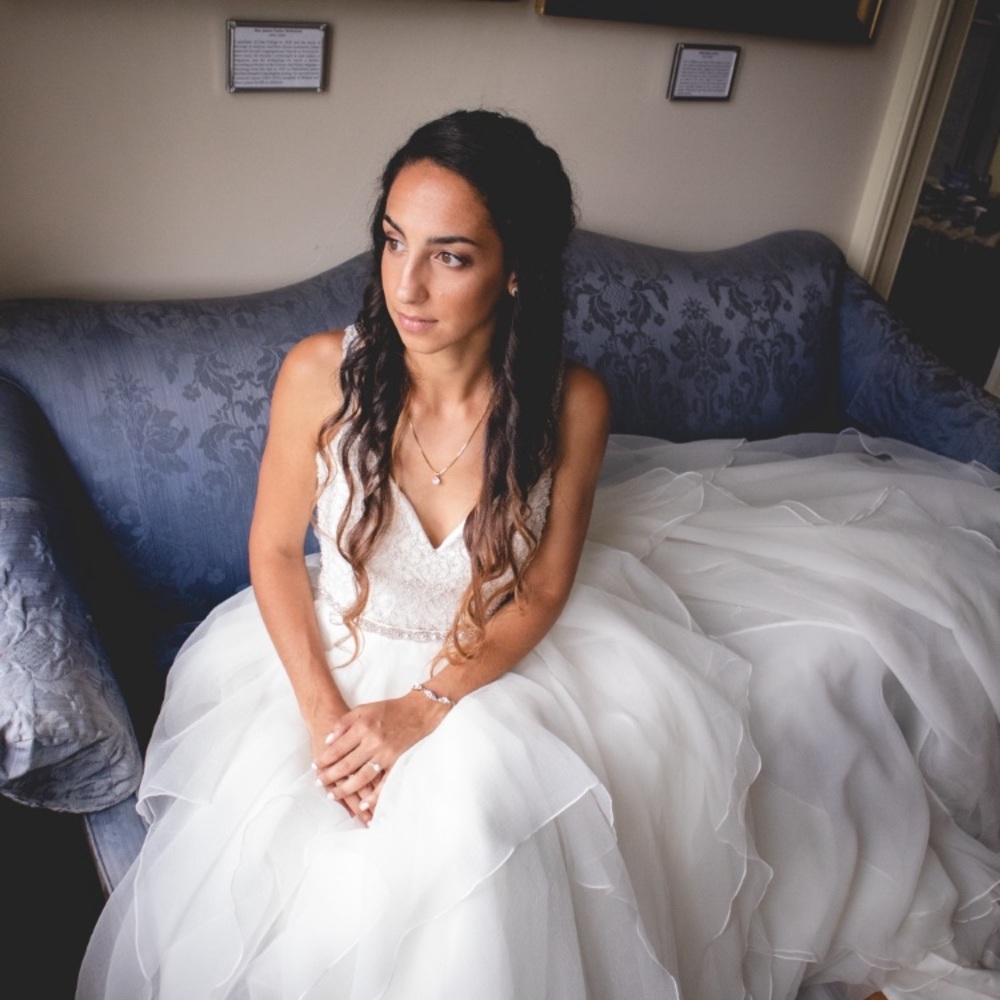 GARZA BALL GOWN WEDDING DRESS W DOUBLE STRAPS - IVORY (sold out at DB)